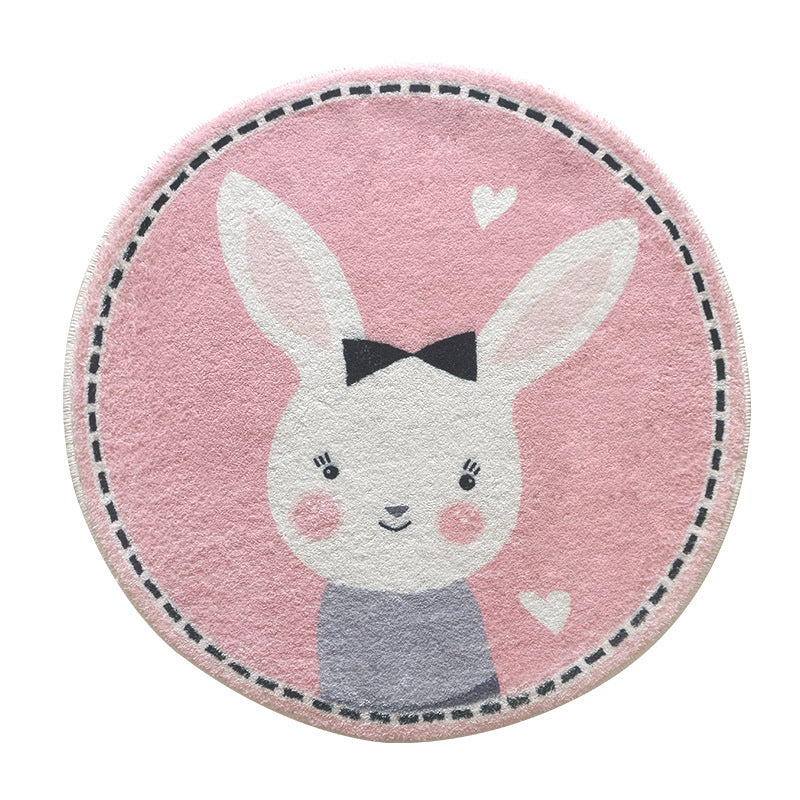 Playful Airplane-Themed Round Area Mat Kalsten