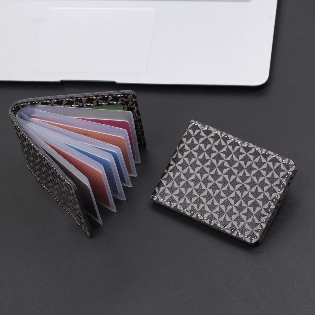 Stylish Geometric Pattern Card Holder