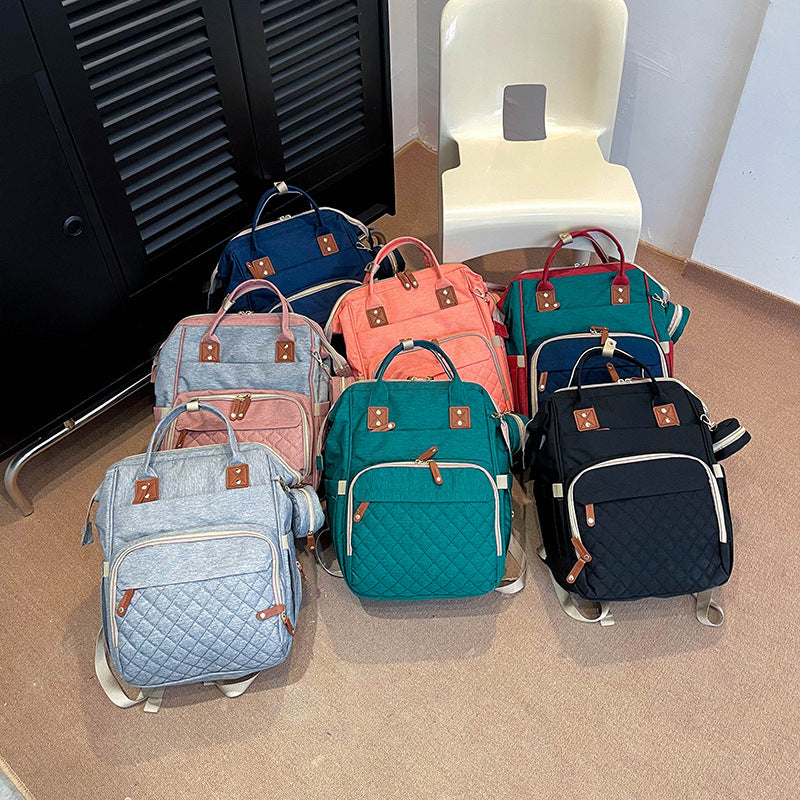 Multi-Pocket Quilted Backpack Kalsten