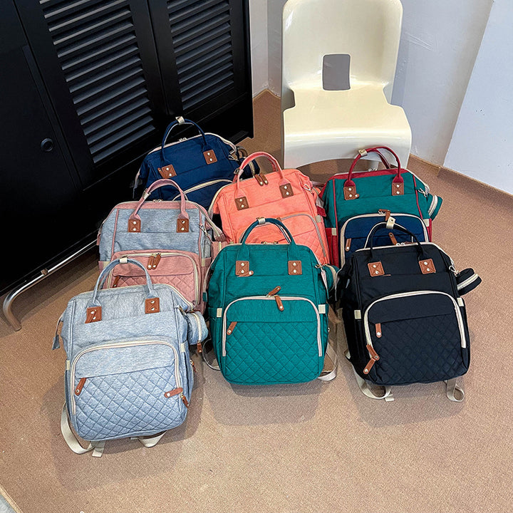 Multi-Pocket Quilted Backpack Kalsten
