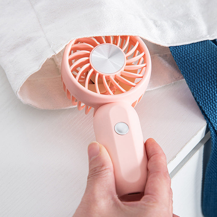 Women Portable Mini Hand Fan with Ergonomic Design and USB Charging Function Kalsten