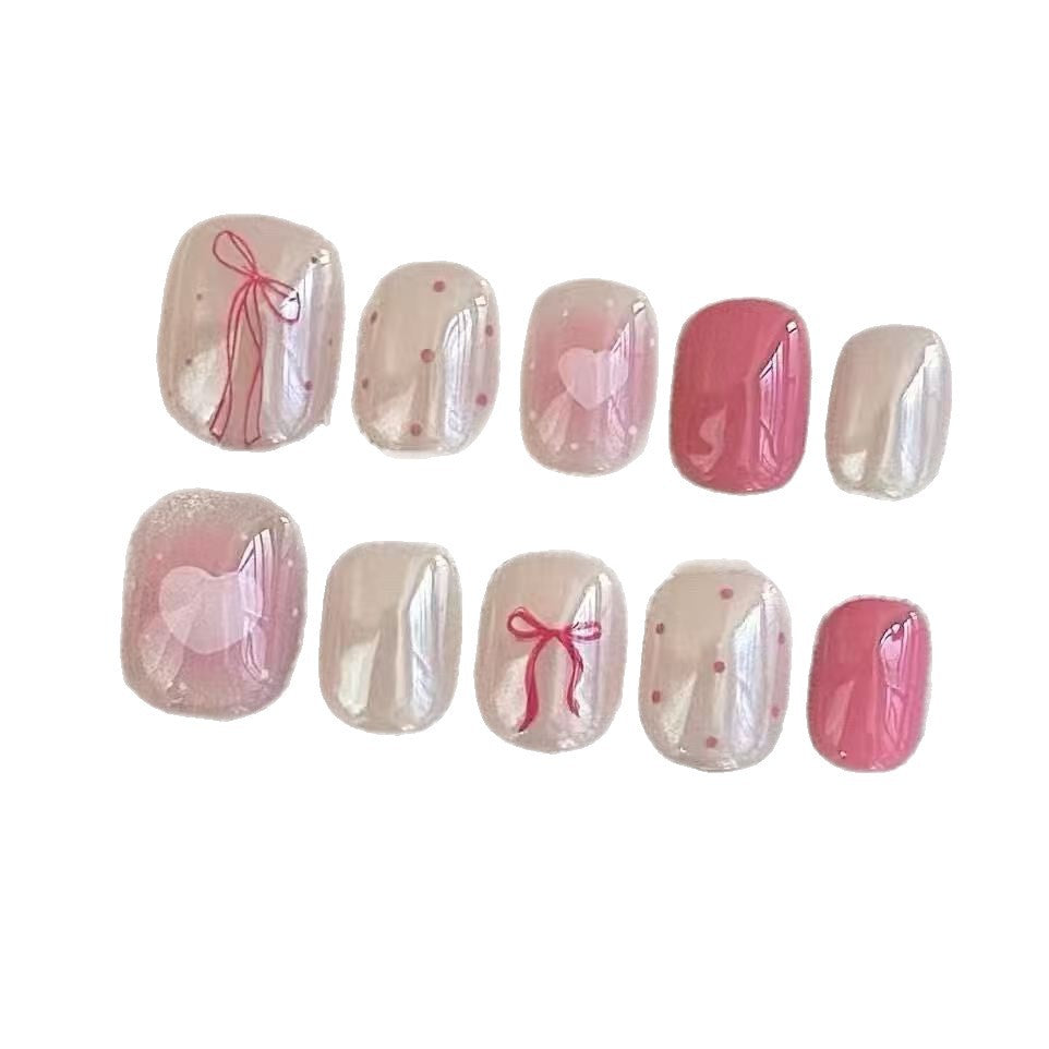 Romantic Heart-Themed Nail Art Set Kalsten