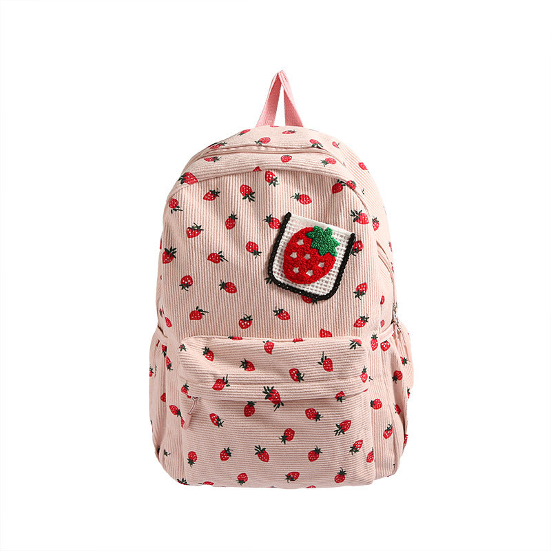 Backpack with Playful Strawberry Design Kalsten