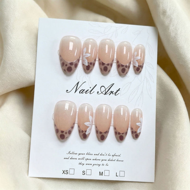 Artistic Floral Press-On Nail Kit