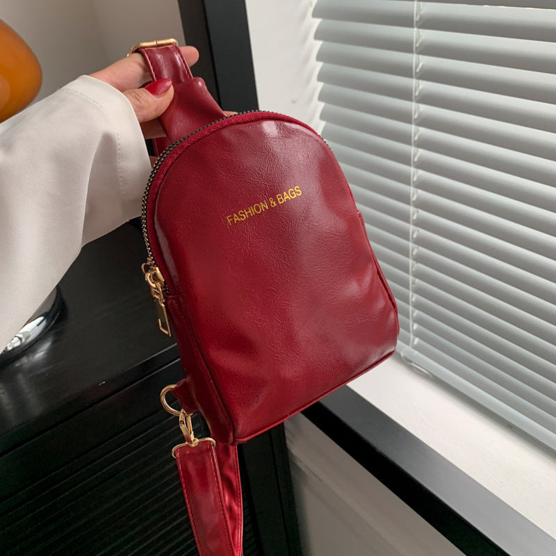 Trendy Leather Crossbody Bag