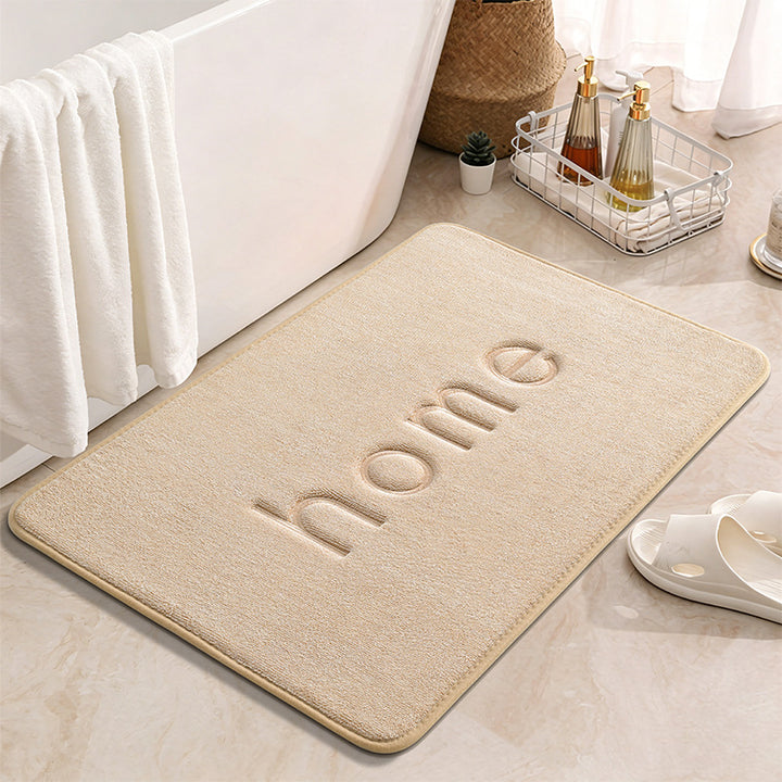 Plush Embossed Bathroom Mat