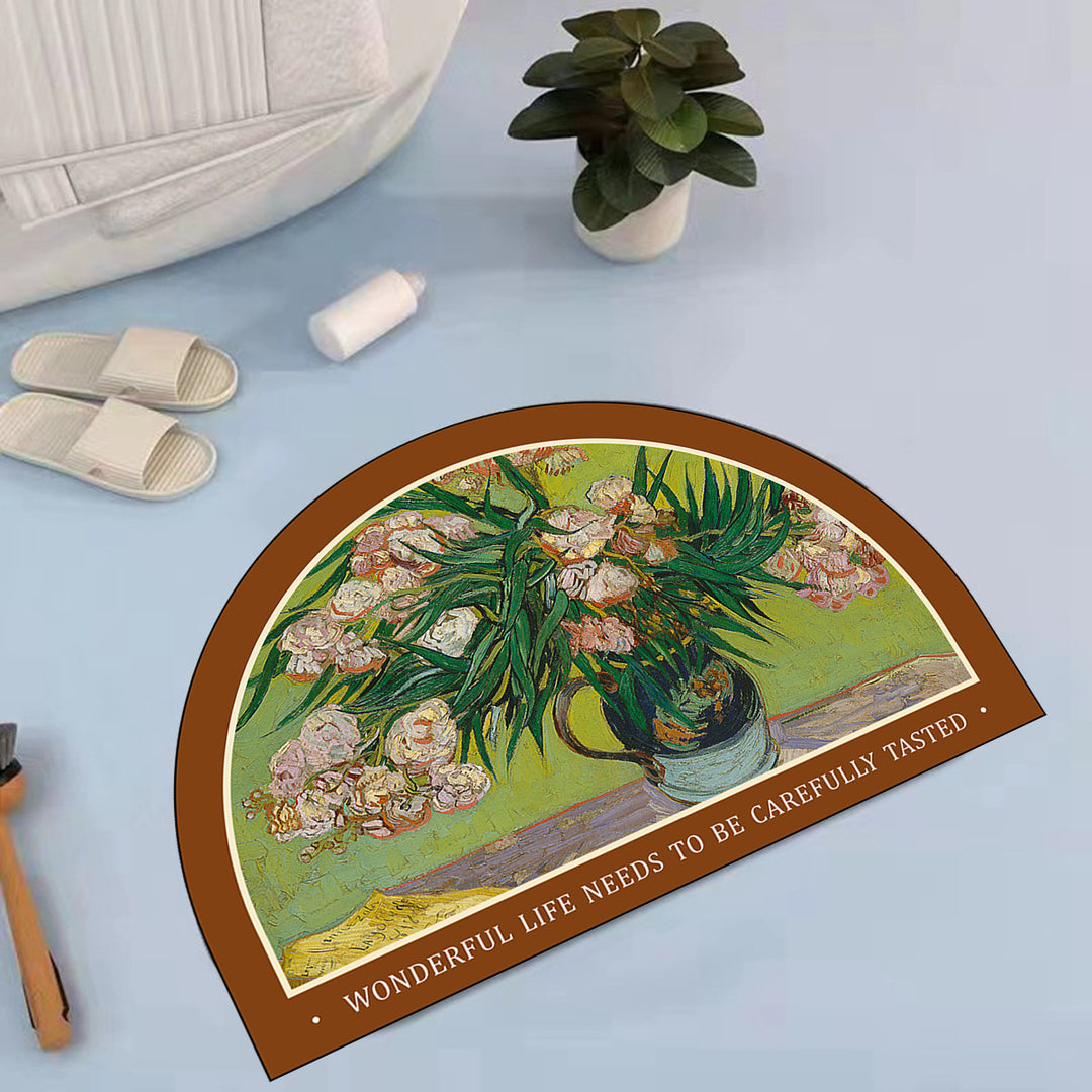 Artistic Ocean Scene Bath Mat