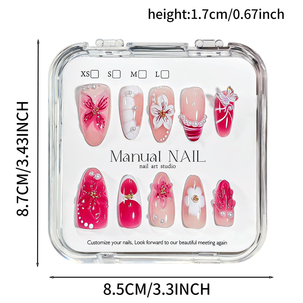 Decorative Floral Press-On Nail Art Collection Kalsten
