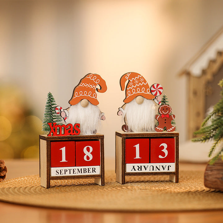 Decorative Christmas gnome with calendar Kalsten