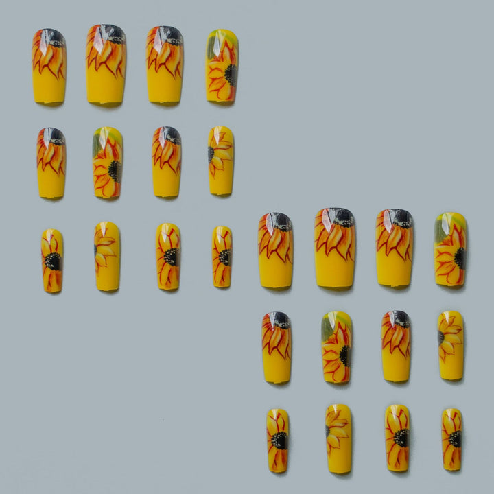 Artistic Sunflower Acrylic Nail Art Kit