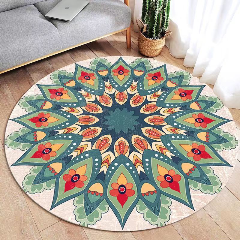 Bohemian Geometric Pattern Area Rug Kalsten