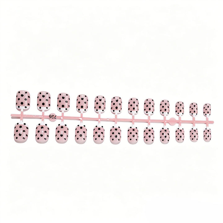 Artificial nail set with elegant dots and French tips Kalsten