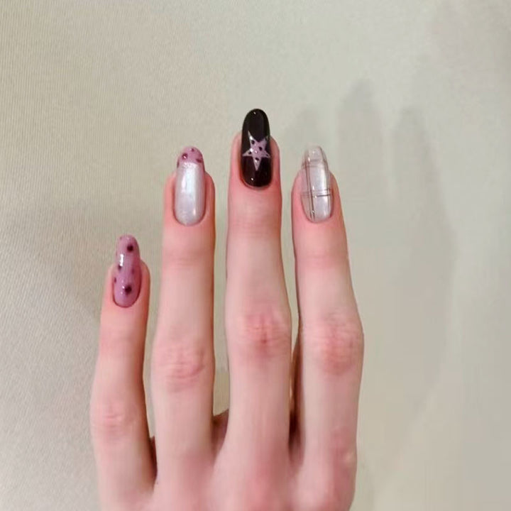 Whimsical Bunny-Themed Press-On Nail Art Set Kalsten