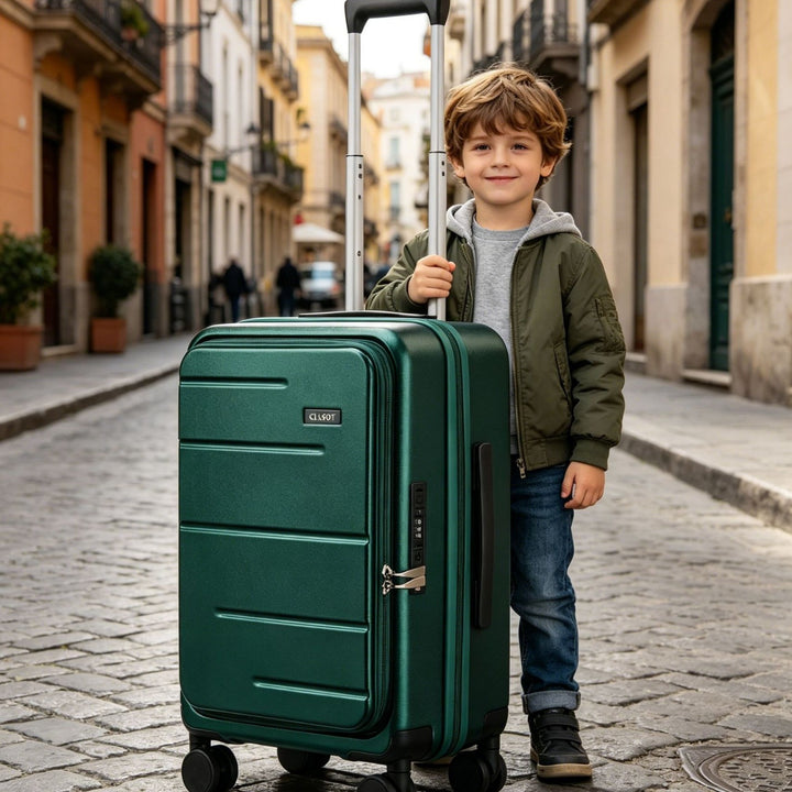 Unisex Compact Expandable Rolling Suitcase Kalsten