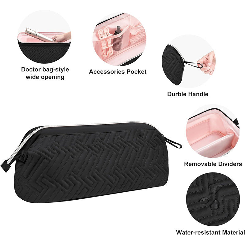Cosmetic Organizer Bag with Elegant Quilting Kalsten