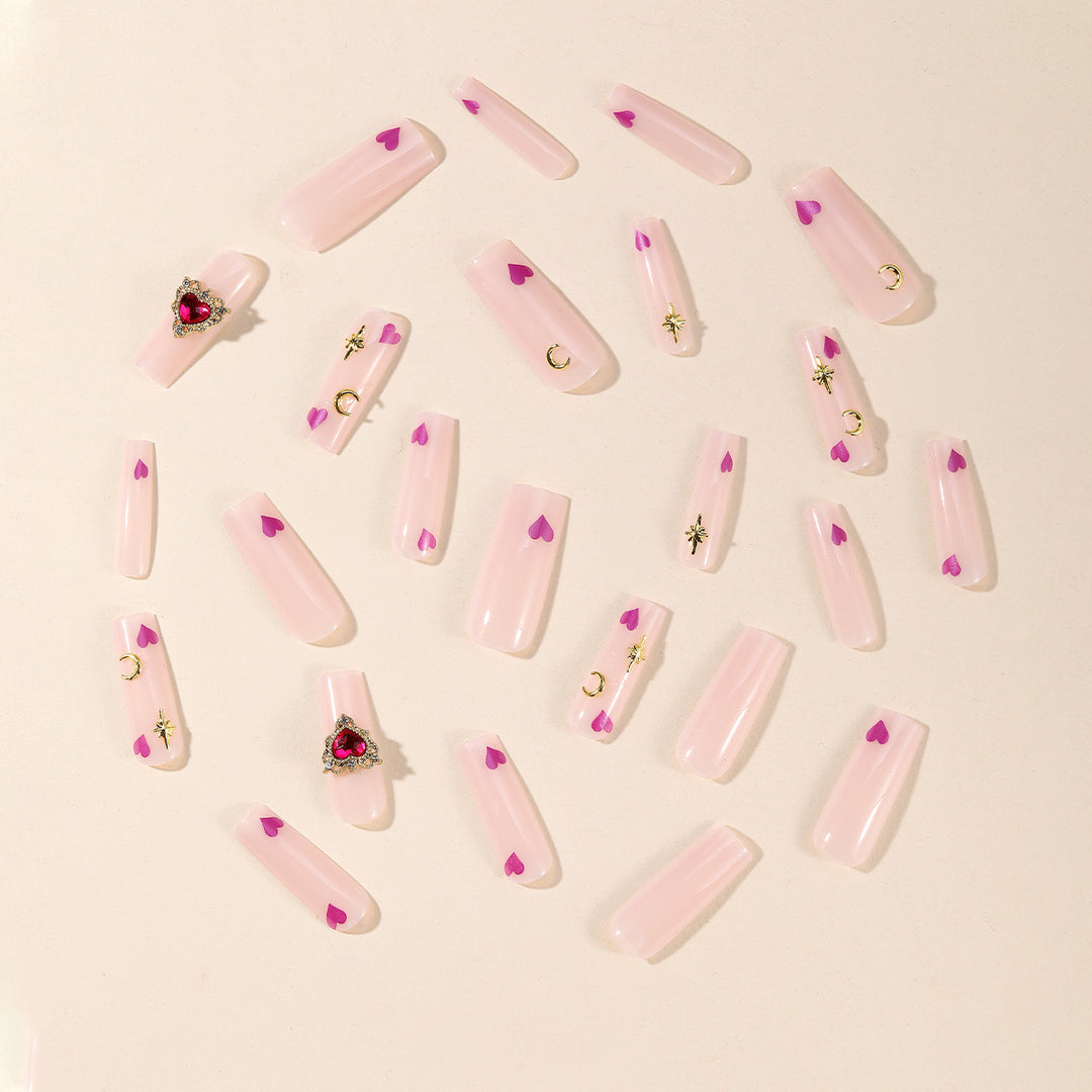 Artistic 3D Heart Nail Art Kalsten