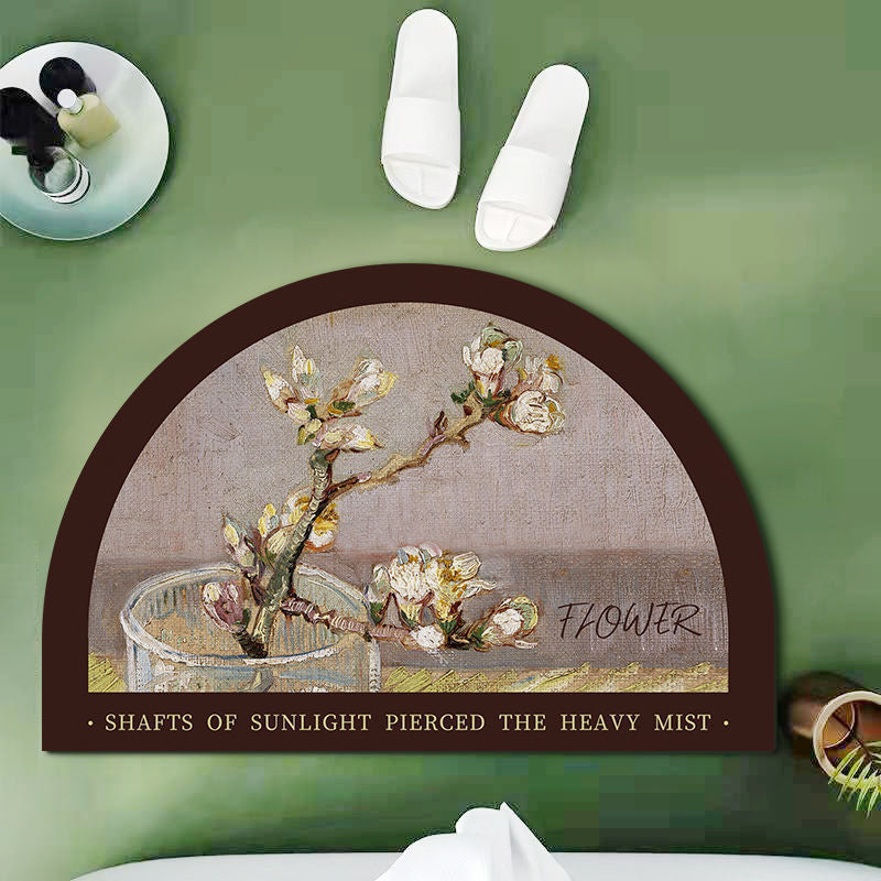 Floral Design Shower Mat Kalsten