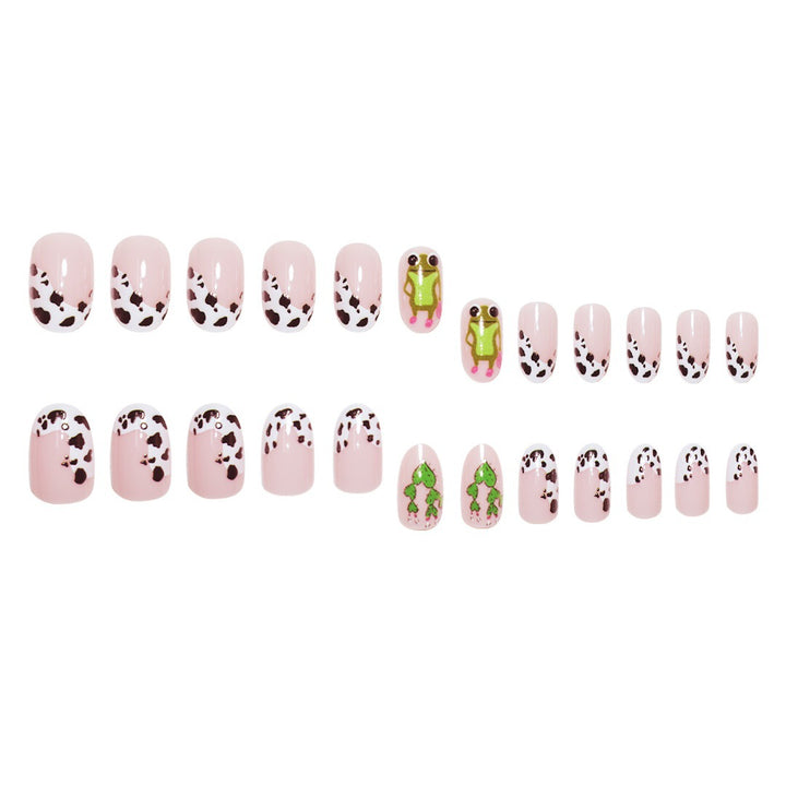 Playful Animal-Themed Press-On Nail Art Kalsten