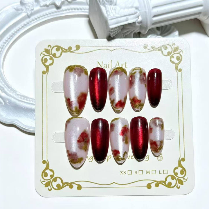 Premium Decorative Floral Press-On Nail Art Kalsten