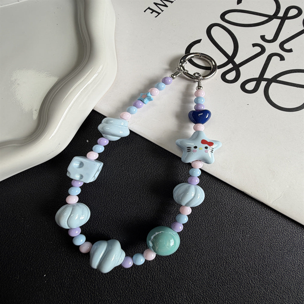 Decorative Beaded Charm Phone Lanyard Kalsten 1790135831