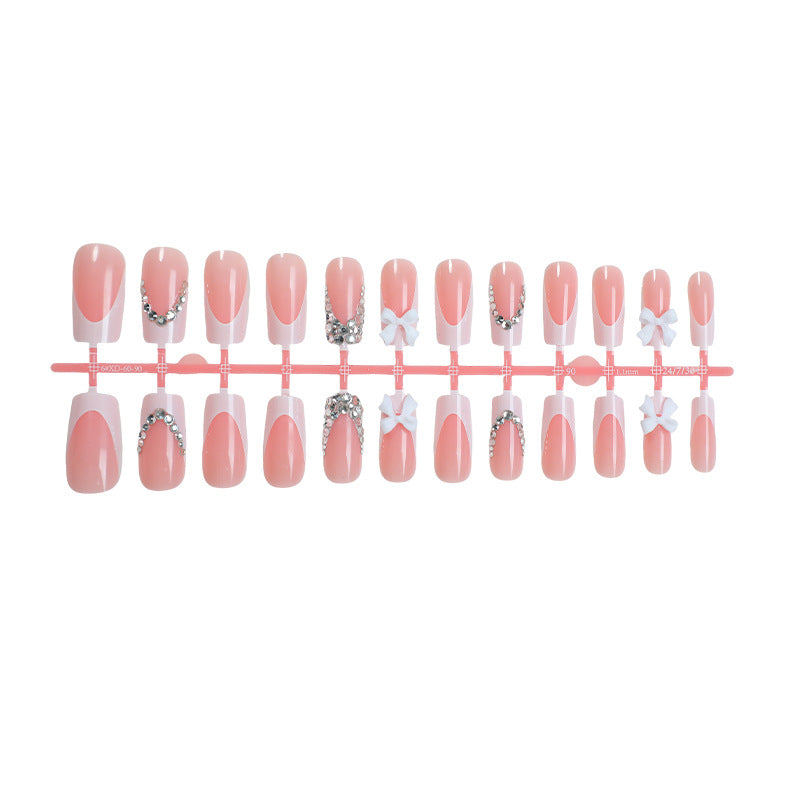 Decorative Rhinestone Press-On Nail Set kalsten