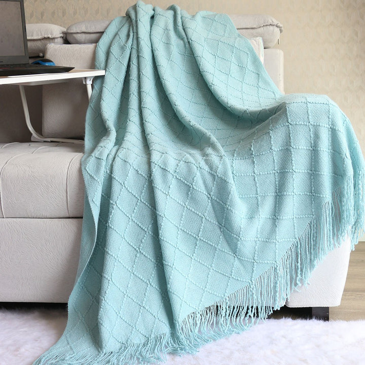 Elegant Textured Knit Scarf Kalsten