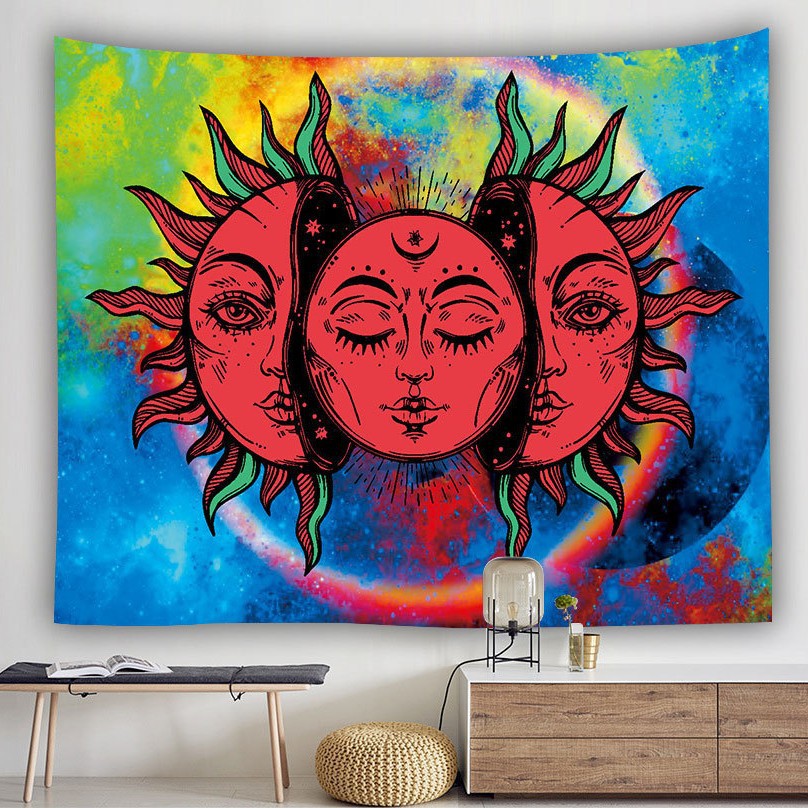 Owl-Inspired Artistic Wall Tapestry