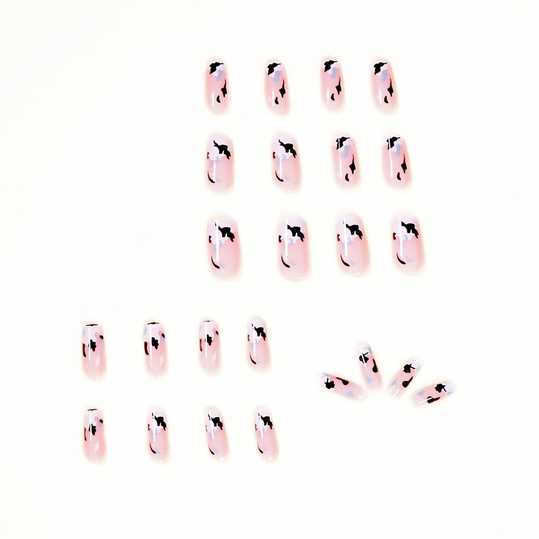 Artificial nail art with modern color pattern Kalsten