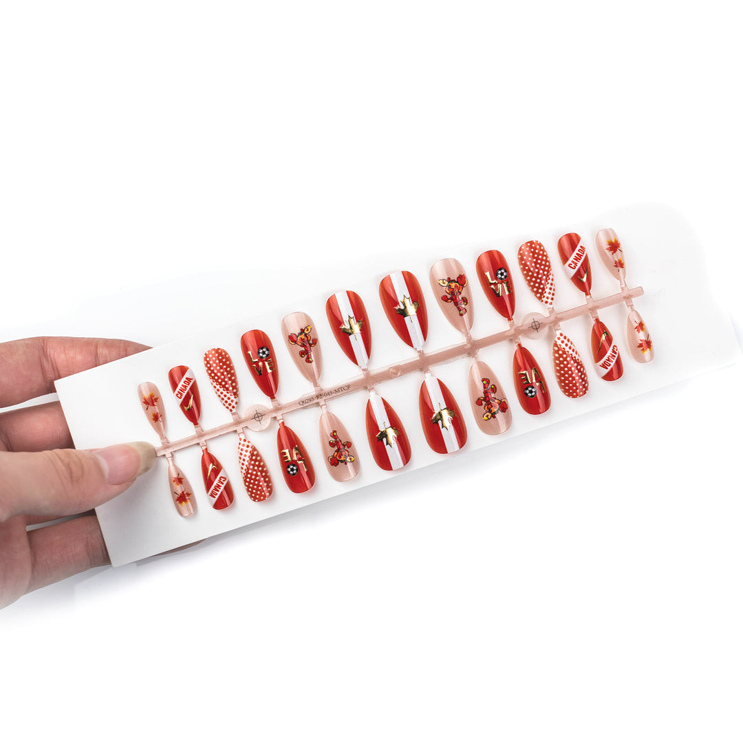Soccer-Themed Press-On Nail Art Set