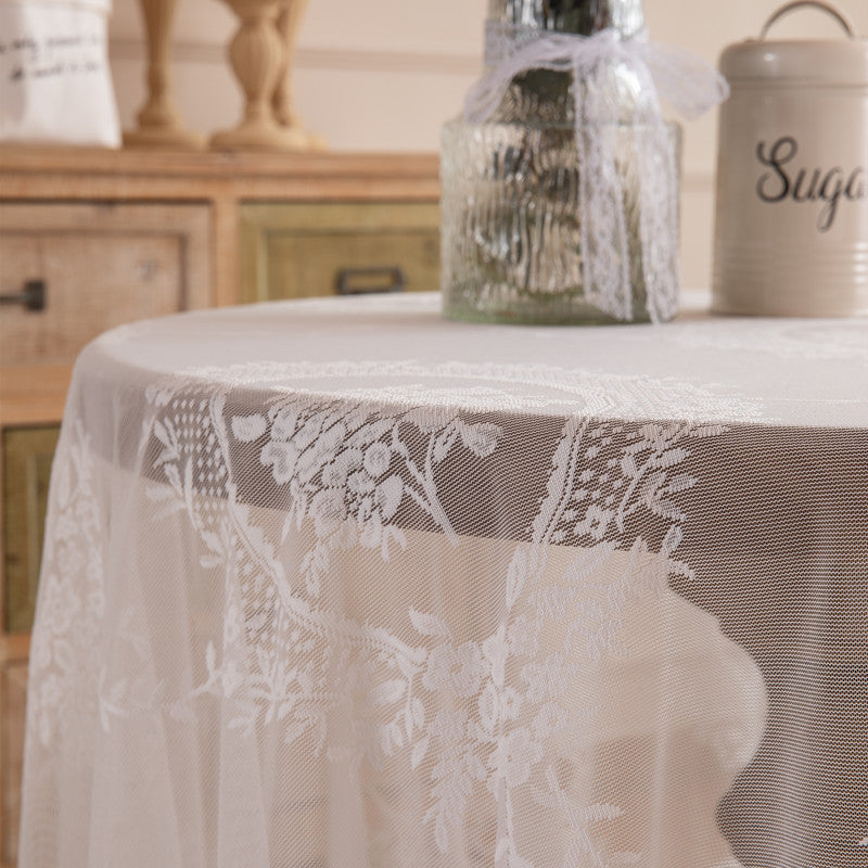 Lace Embroidered Tablecloth