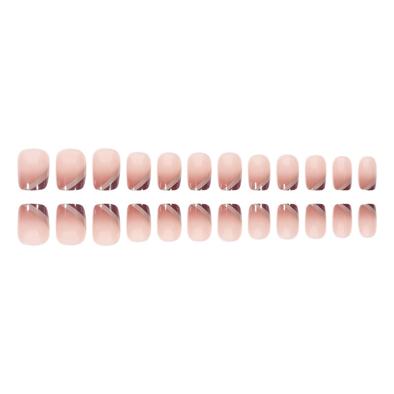 Elegant French Tip Gel Press-On Nails Kalsten