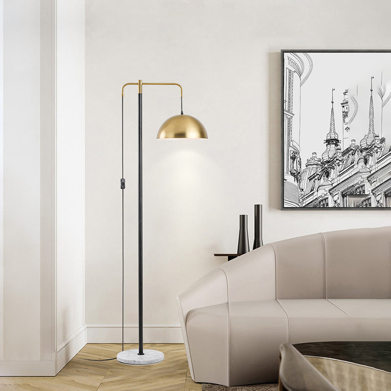 Modern Industrial Floor Lamp with Adjustable Shade