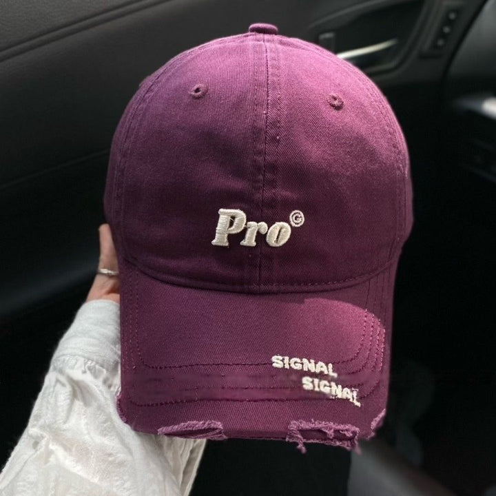 Distressed Adjustable Denim Baseball Cap