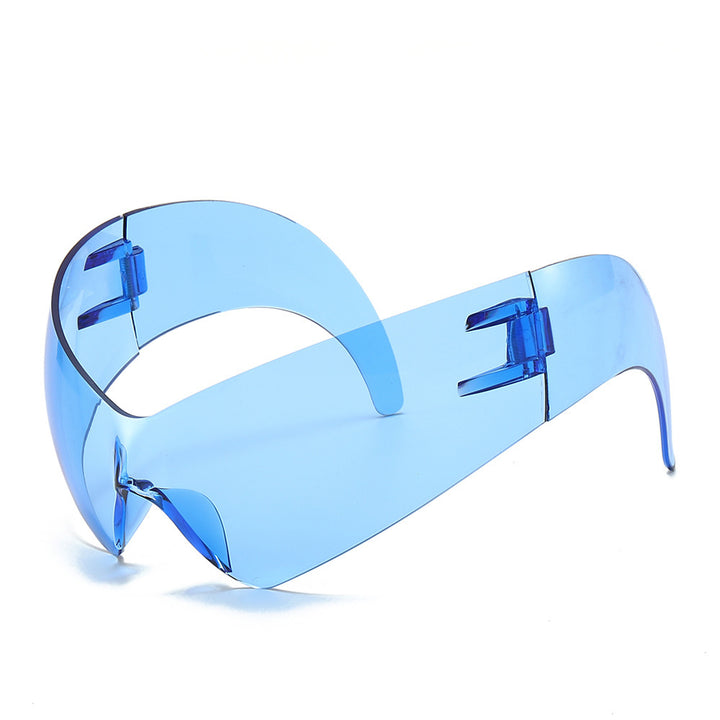 Futuristic Oversized Shield Sunglasses Kalsten