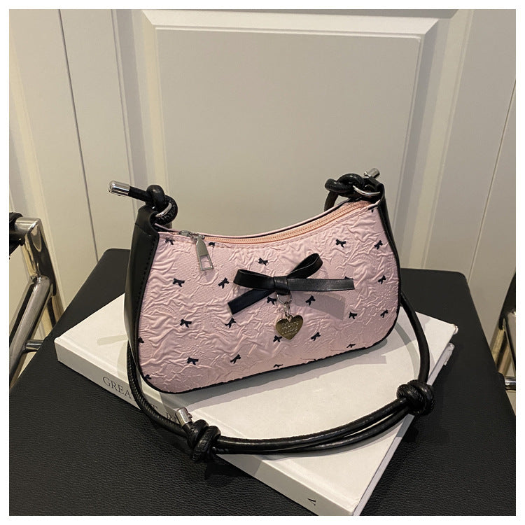 Charming Bow Detail Quilted Handbag Kalsten
