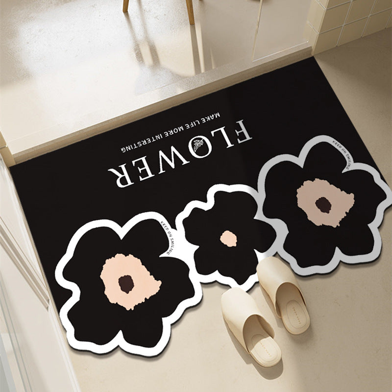 Fun Floral Themed Indoor Mat