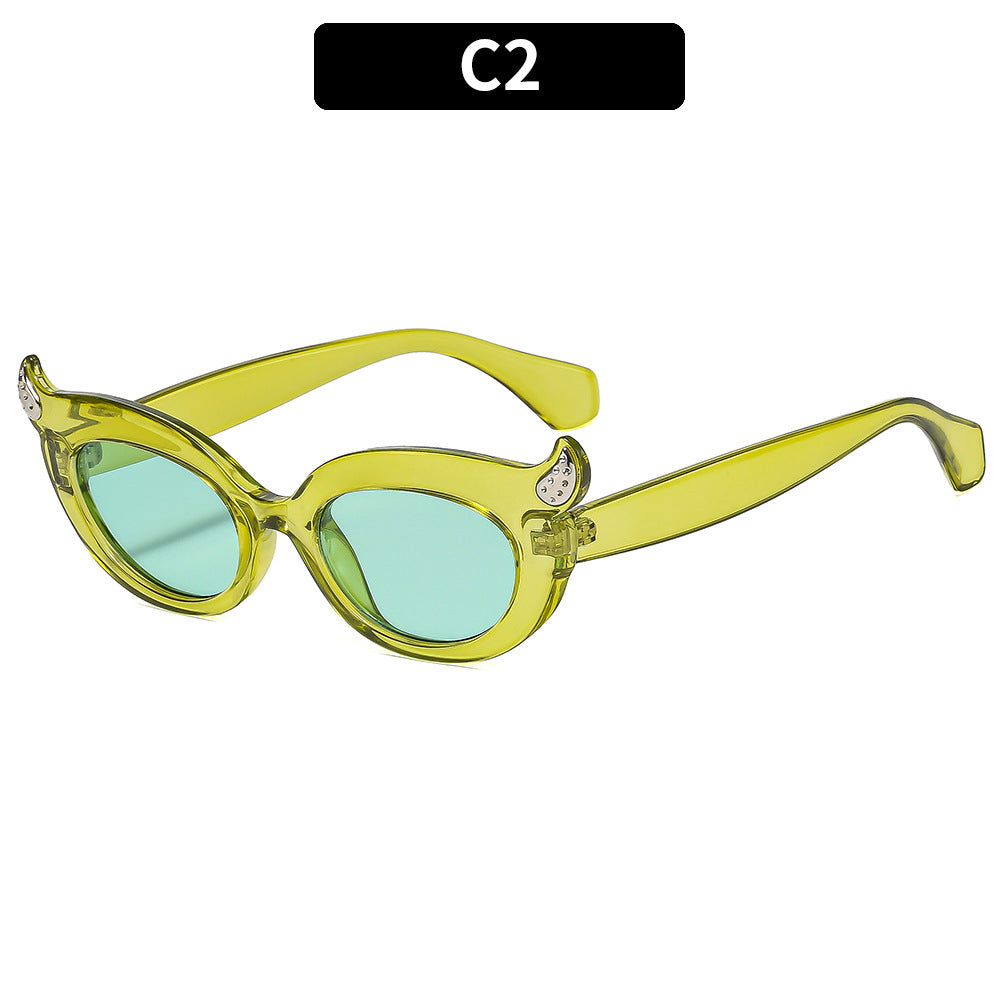 Playful Retro Cat-Eye Sunglasses