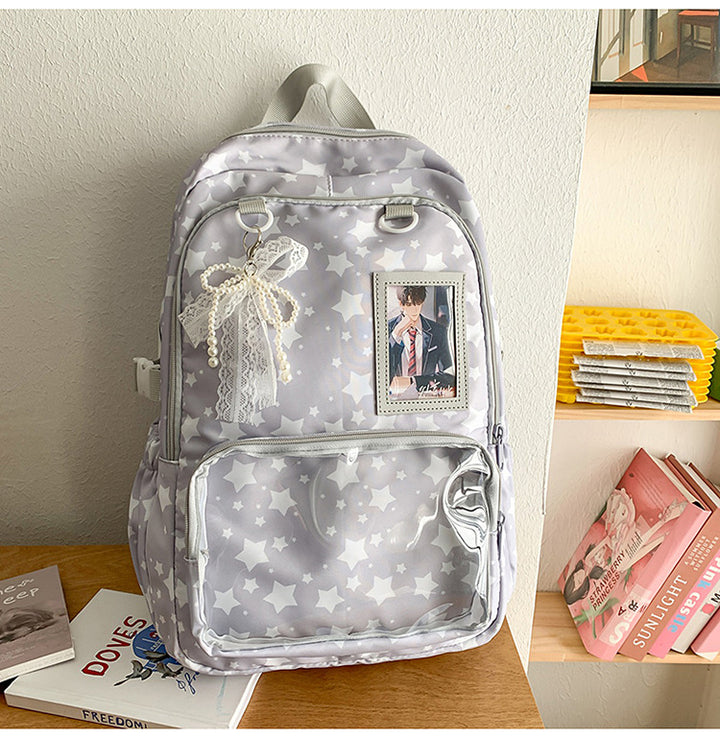 Backpack with Playful Star Design and Viewing Window Kalsten