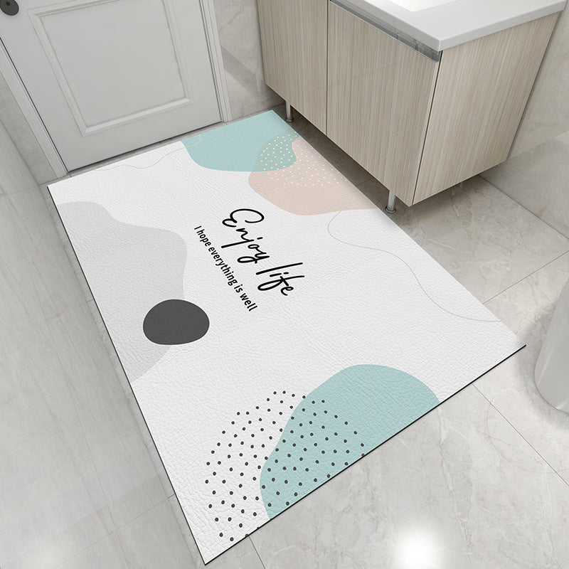 Abstract Design Bath Mat for Bathroom