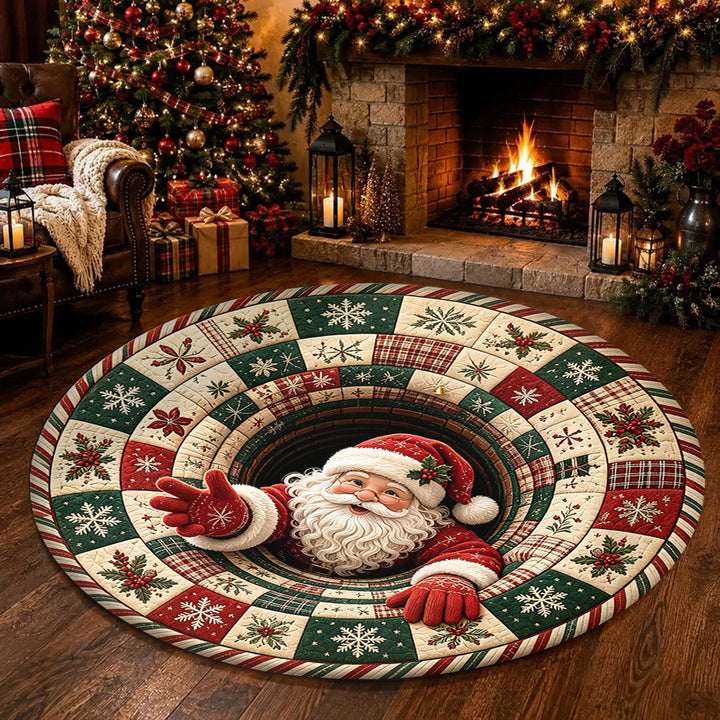 Festive 3D Gnome-Themed Area Rug Kalsten