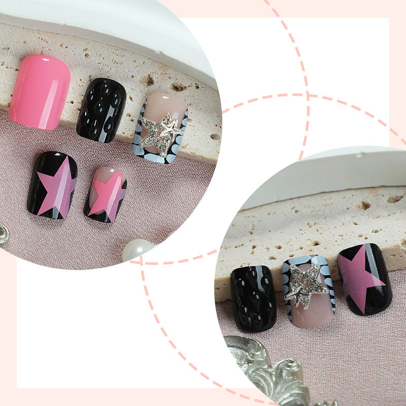 Artificial nail set with colorful design and creative details Kalsten