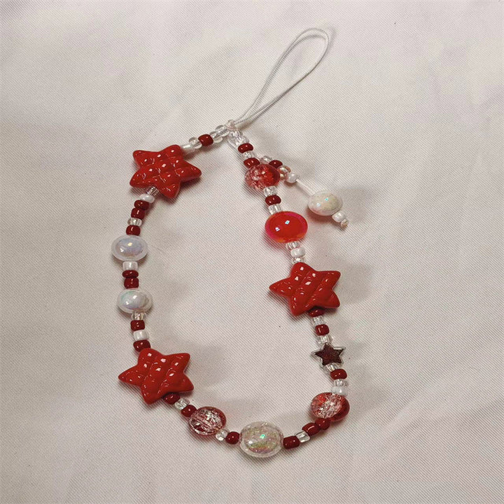 Decorative Star Beaded Charm Lanyard Kalsten