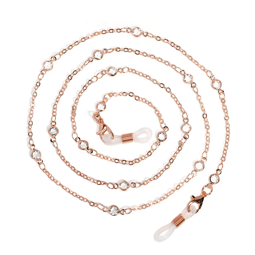 Crystal-Embellished Eyewear Chain Kalsten