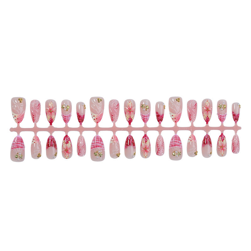 Decorative Flower Press-On Nails kalsten