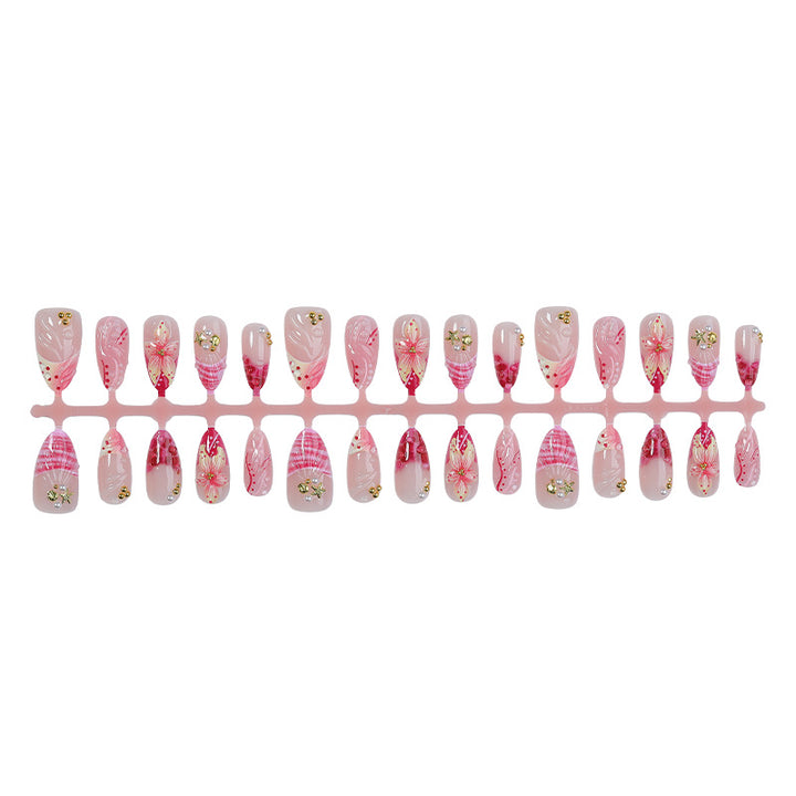 Decorative Flower Press-On Nails kalsten