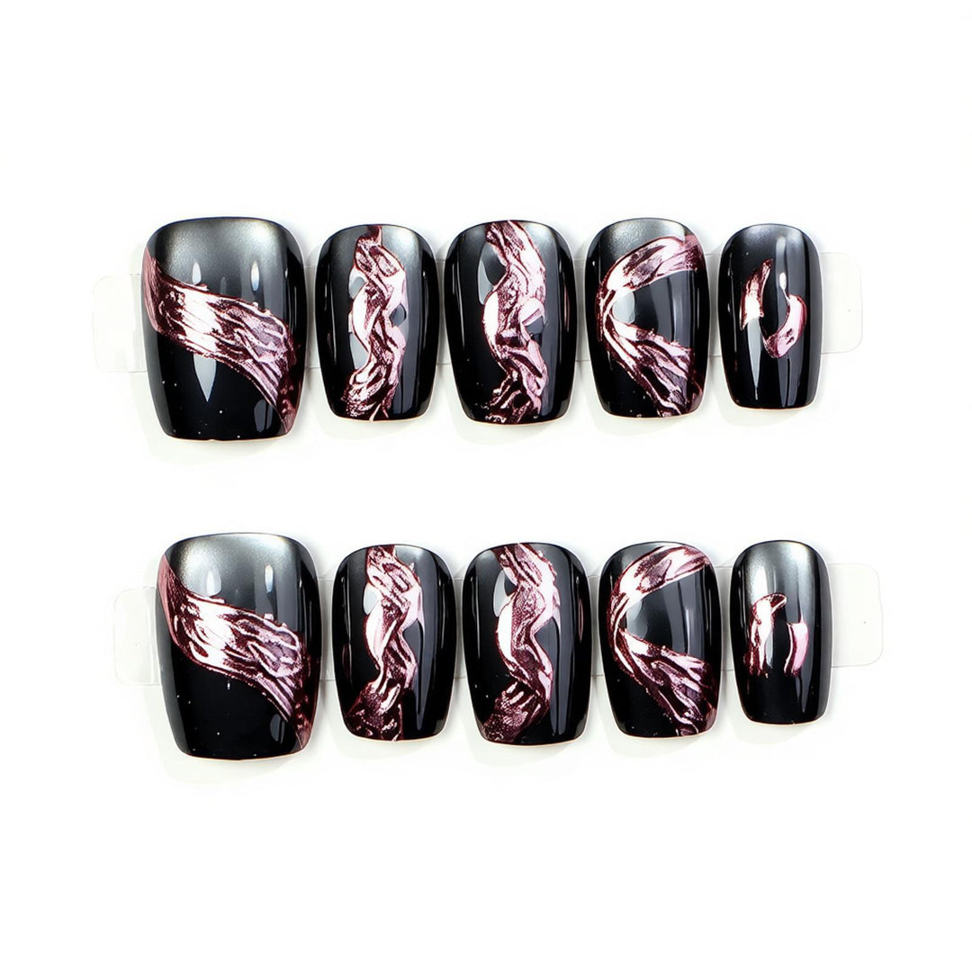 Premium Decorative Press-On Nail Set Kalsten