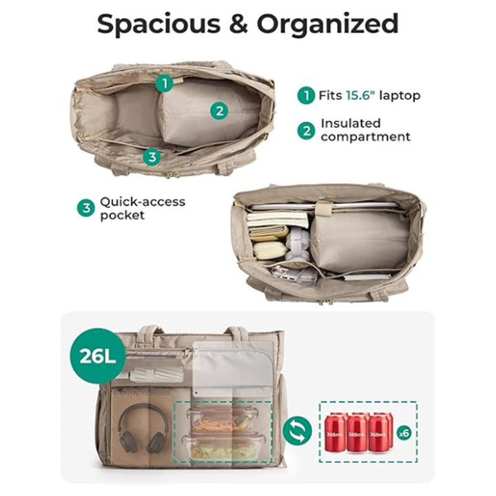 Practical cooler bag with extensive compartment design Kalsten
