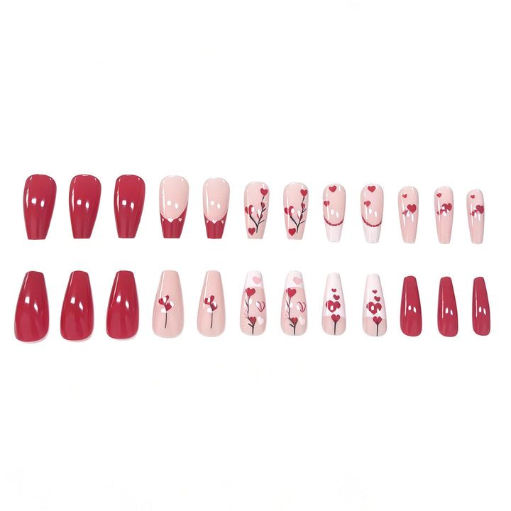 Heart-Themed Nail Art Kalsten