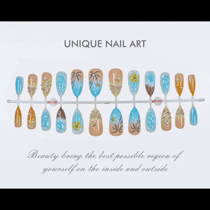 Artistic Floral-Inspired Press-On Nails Kalsten