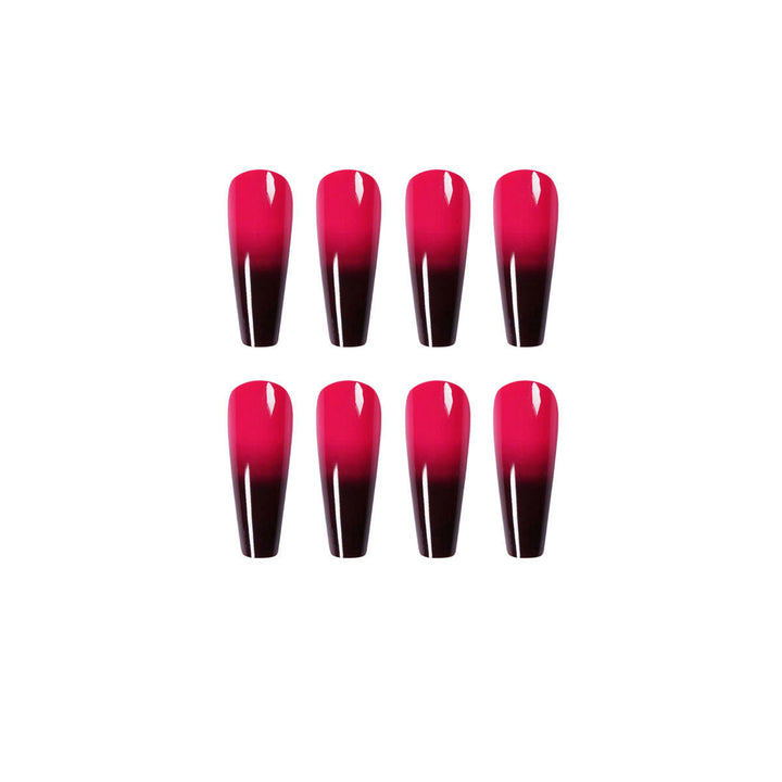 Artificial nail extensions with ombre effect Kalsten